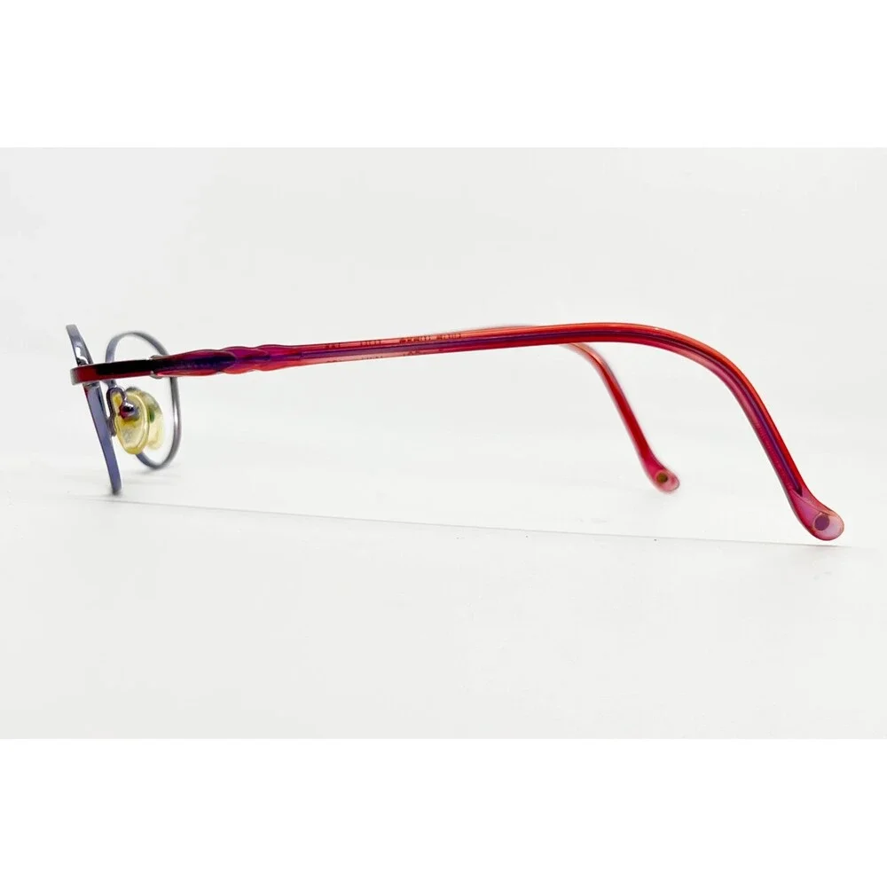 Tura Eyeglasses Womens Burgundy Metal Oval Frames 48-19-135 43755
